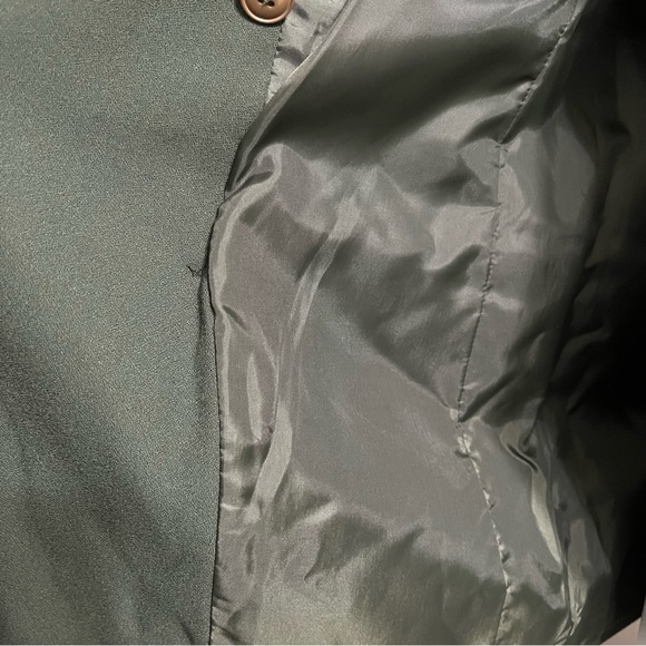 Kasper Army Green Double Breasted Blazer Sz-6 - Picture 10 of 10